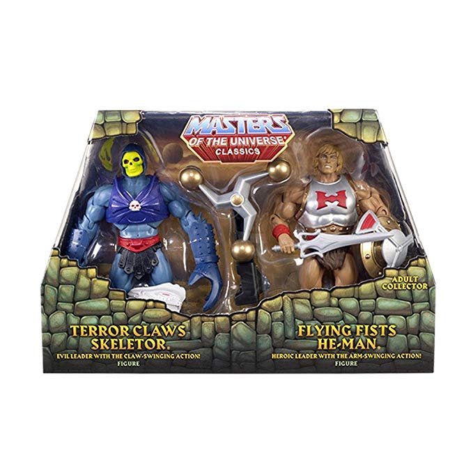 Masters of The Universe: Flying Fists HE-Man & Terror Claws Skeletor Figures by Mattel Toys