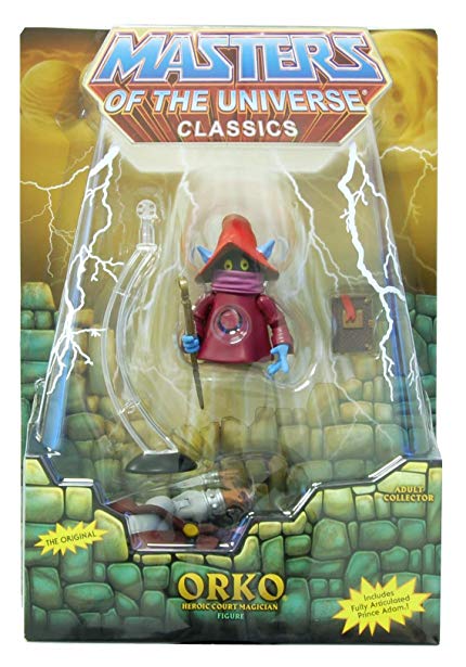 Masters of the Universe Classics He-Man Orko figure with Prince Adam MOTU