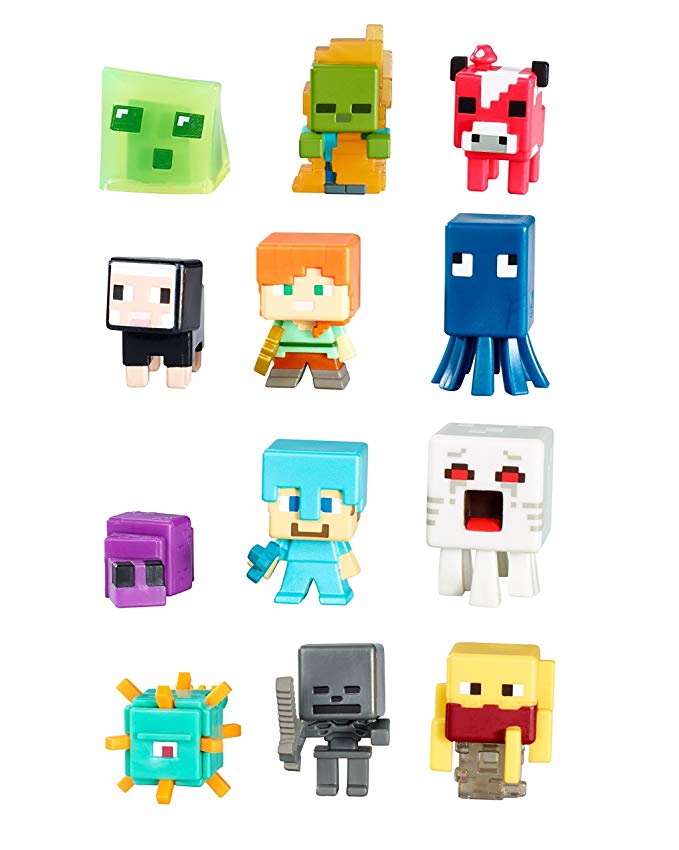 Mattel Minecraft Mini-Figures Netherrack Series 3 - 3pk Collection (12 1-Inch Figures)