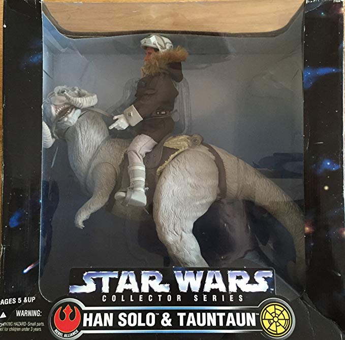 Huge 1997 Kenner Star Wars Han Solo & Tauntaun 12 inches Figure Set