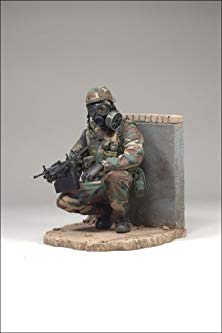 ARMY INFANTRY NBC / M.O.P.P. SUIT McFarlane's Military Series 6 Action Figure & Display Base
