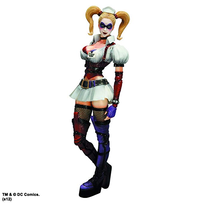 Square Enix Batman Arkham Asylum: Play Arts Kai: Harley Quinn Action Figure