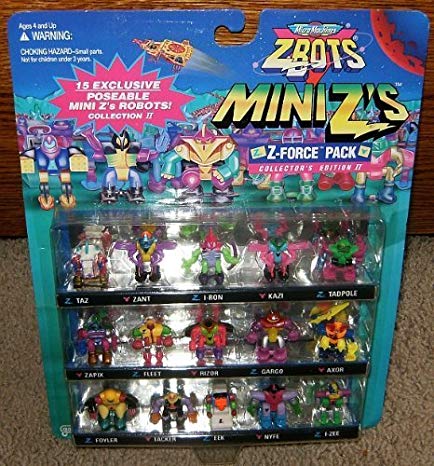 Micro Machines Z-Bots Mini Z's Z-Force 15 Pack Set II