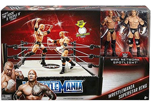 WWE Wrestling WWE Network Spotlight WrestleMania Exclusive Superstar Ring [Includes The Rock & Triple H]