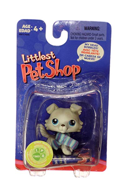 Littlest Pet Shop Single figure Gray Collie #363