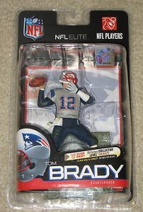 McFarlane Toys NFL Sports Picks Exclusive NFL Elite Series 1 Action Figure Tom Brady (New England Patriots) Silver Jersey Variant